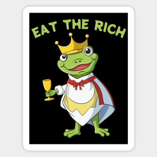 Eat The Rich Frog Magnet